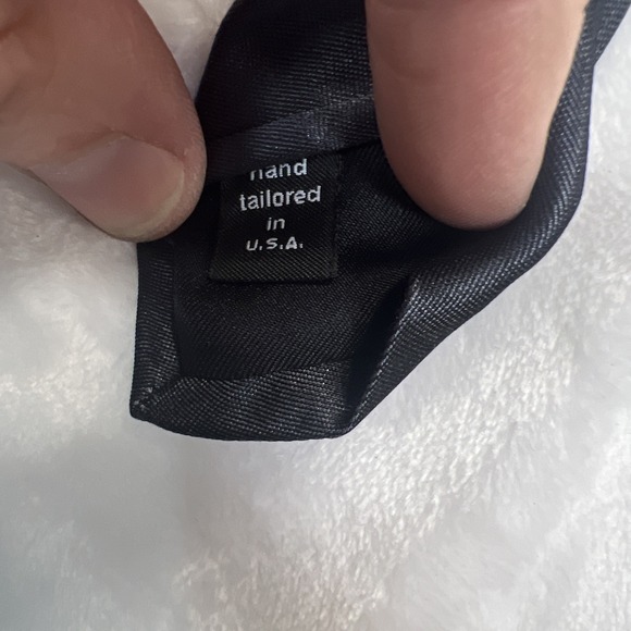 MURANO MENS TIE GRAY And BLACK With Royal Strip 3X58 100% Silk USA - Picture 3 of 8